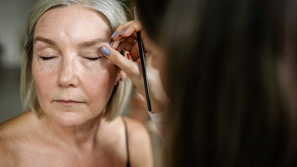 bridal makeup for the grandmother of the bride
